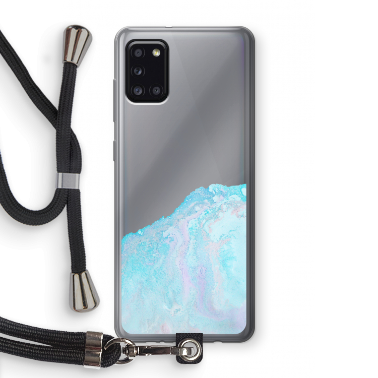 Fantasie pastel: Samsung Galaxy A31 Transparant Hoesje met koord