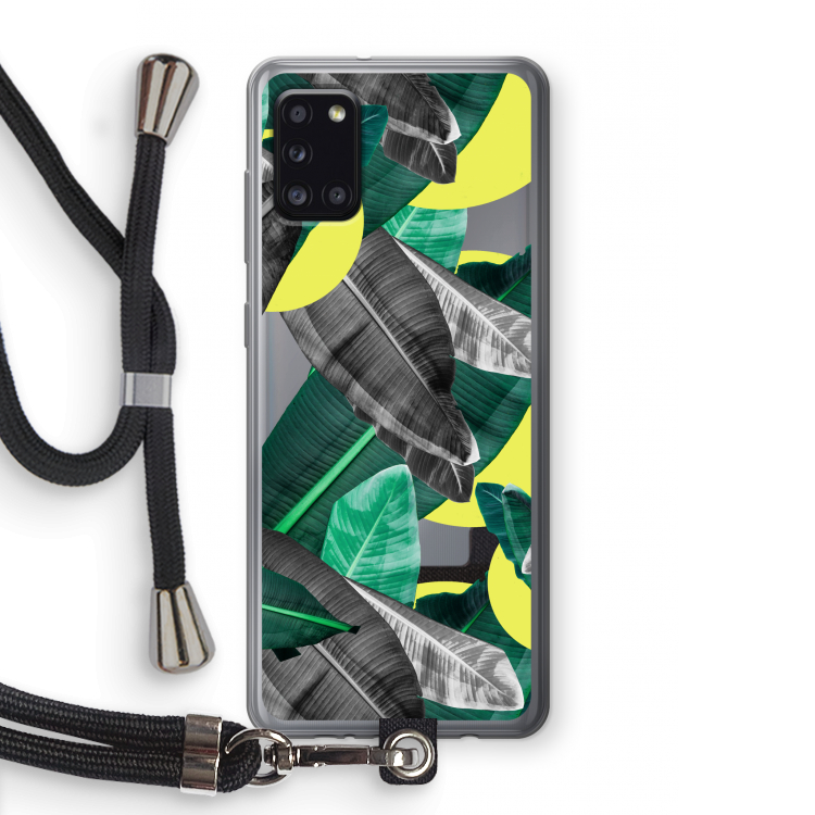 Fantasie jungle: Samsung Galaxy A31 Transparant Hoesje met koord