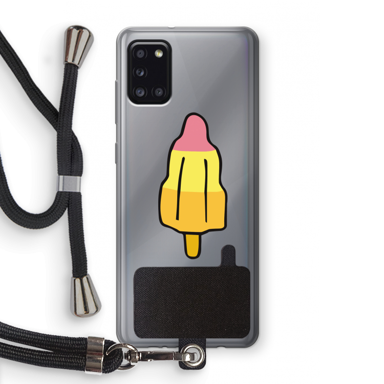 Raketijsje: Samsung Galaxy A31 Transparant Hoesje met koord