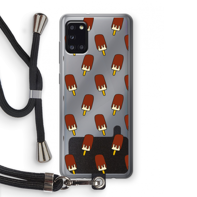 Yummy: Samsung Galaxy A31 Transparant Hoesje met koord