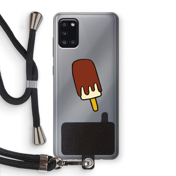 Frisco: Samsung Galaxy A31 Transparant Hoesje met koord
