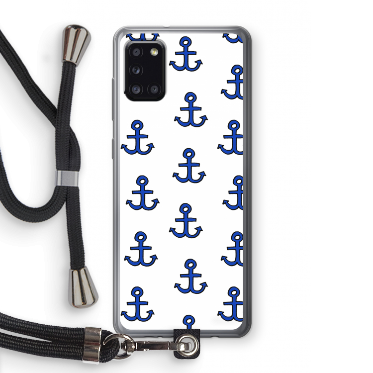 Ankers: Samsung Galaxy A31 Transparant Hoesje met koord