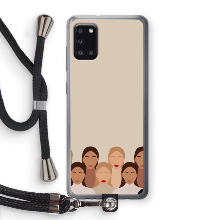 Girls girls girls: Samsung Galaxy A31 Transparant Hoesje met koord