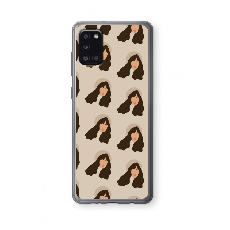 Bonjour mon amour: Samsung Galaxy A31 Transparant Hoesje