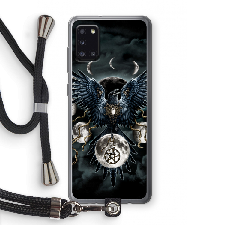 Sinister Wings: Samsung Galaxy A31 Transparant Hoesje met koord