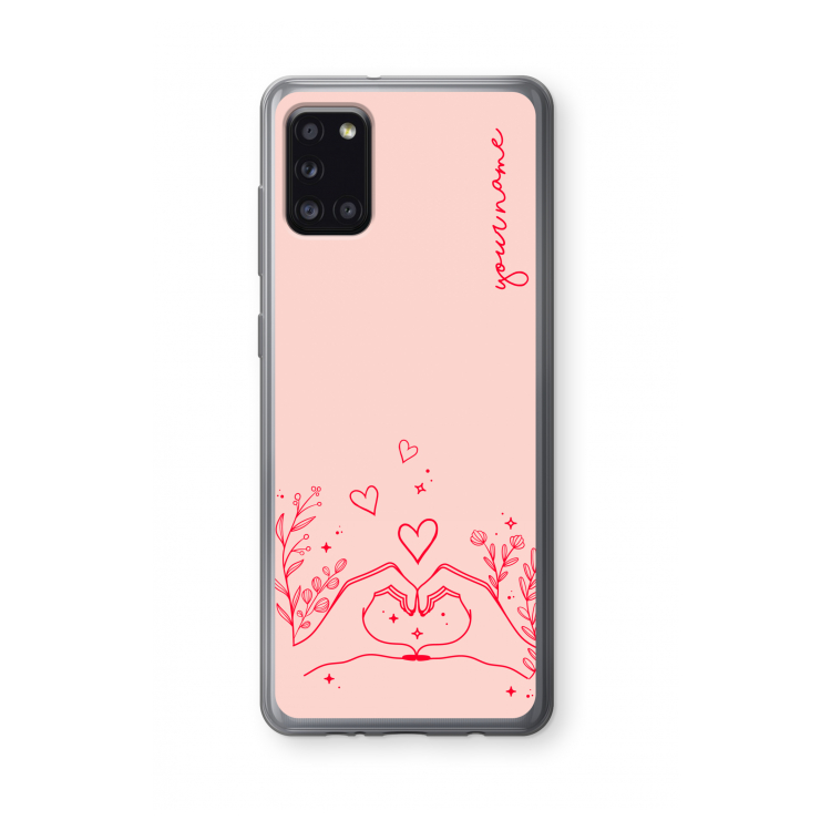 Love is in the air: Samsung Galaxy A31 Transparant Hoesje