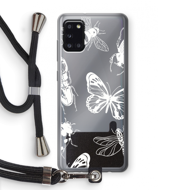Tiny Bugs: Samsung Galaxy A31 Transparant Hoesje met koord
