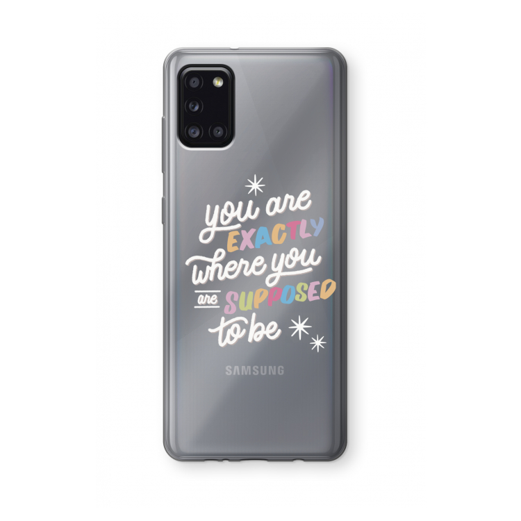 Right Place: Samsung Galaxy A31 Transparant Hoesje