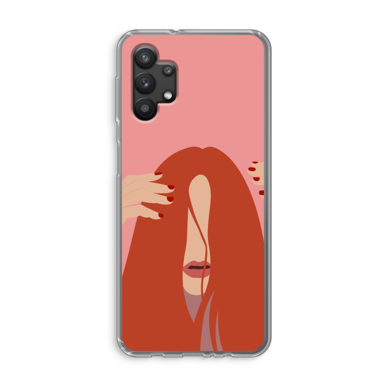 Woke up like this: Samsung Galaxy A32 5G Transparant Hoesje