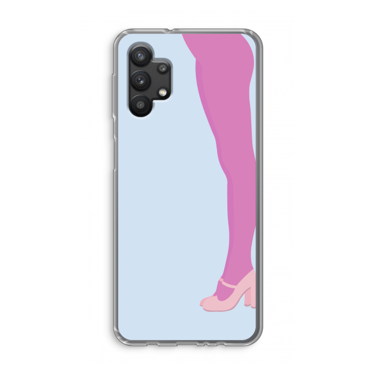 Pink panty: Samsung Galaxy A32 5G Transparant Hoesje
