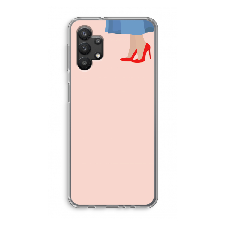High heels: Samsung Galaxy A32 5G Transparant Hoesje