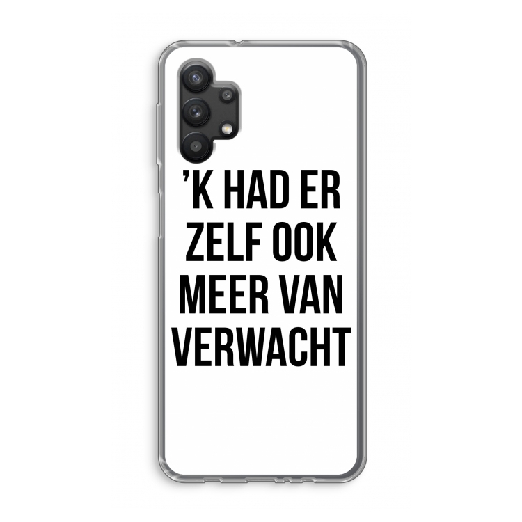 Meer verwacht: Samsung Galaxy A32 5G Transparant Hoesje