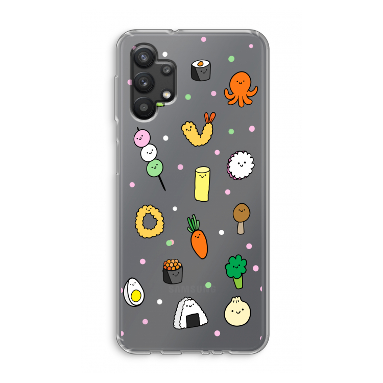 Happy bento friends: Samsung Galaxy A32 5G Transparant Hoesje