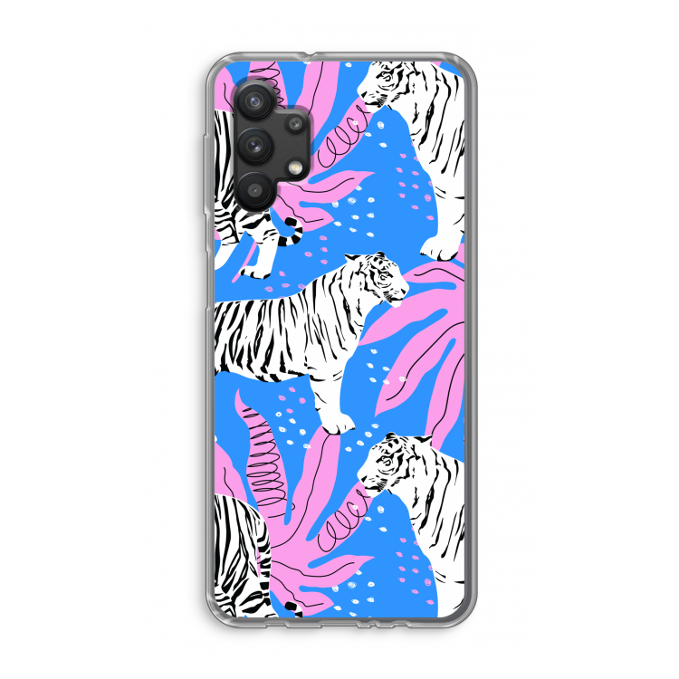 Tijger: Samsung Galaxy A32 5G Transparant Hoesje