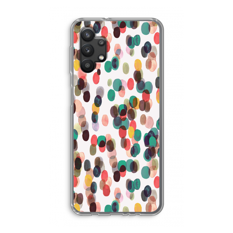 Tropical Dots: Samsung Galaxy A32 5G Transparant Hoesje
