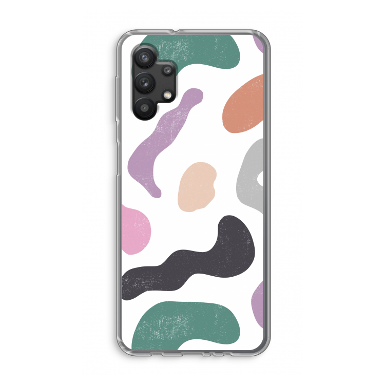 Memphis Shapes: Samsung Galaxy A32 5G Transparant Hoesje