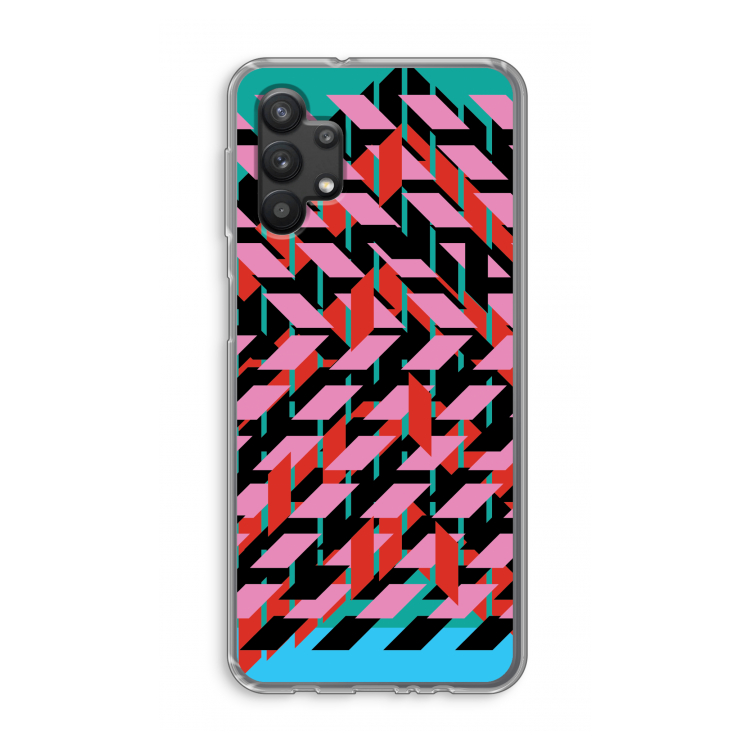 Skew Blush 2: Samsung Galaxy A32 5G Transparant Hoesje