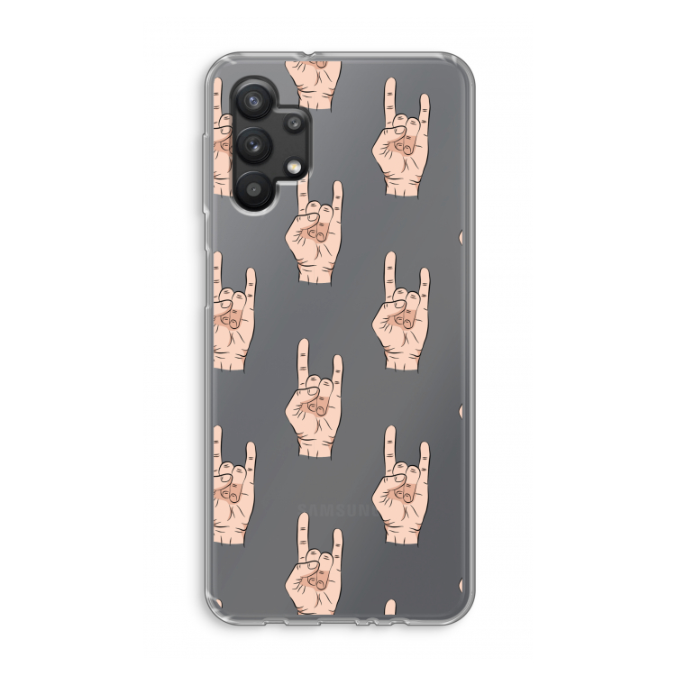 Rock: Samsung Galaxy A32 5G Transparant Hoesje