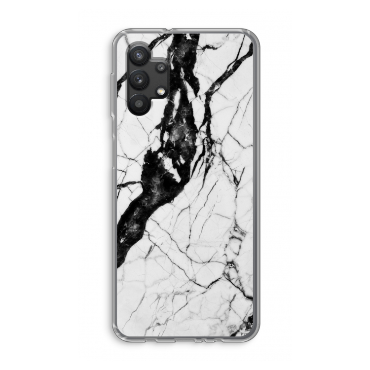Witte marmer 2: Samsung Galaxy A32 5G Transparant Hoesje