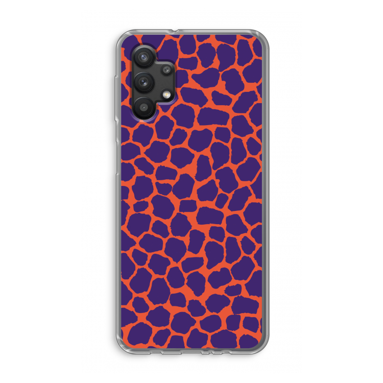 Purple Giraffe: Samsung Galaxy A32 5G Transparant Hoesje