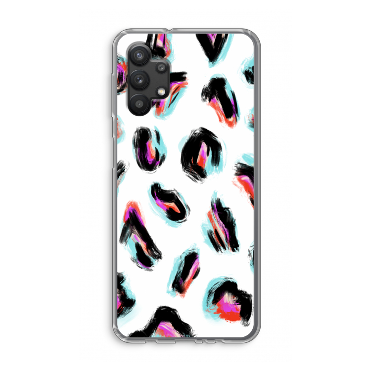 Cheetah color: Samsung Galaxy A32 5G Transparant Hoesje