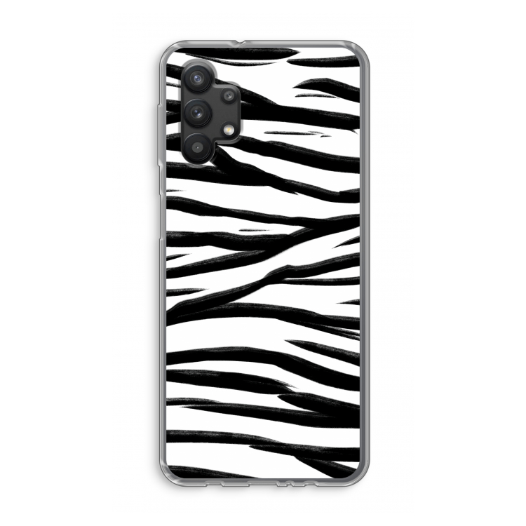 Zebra pattern: Samsung Galaxy A32 5G Transparant Hoesje