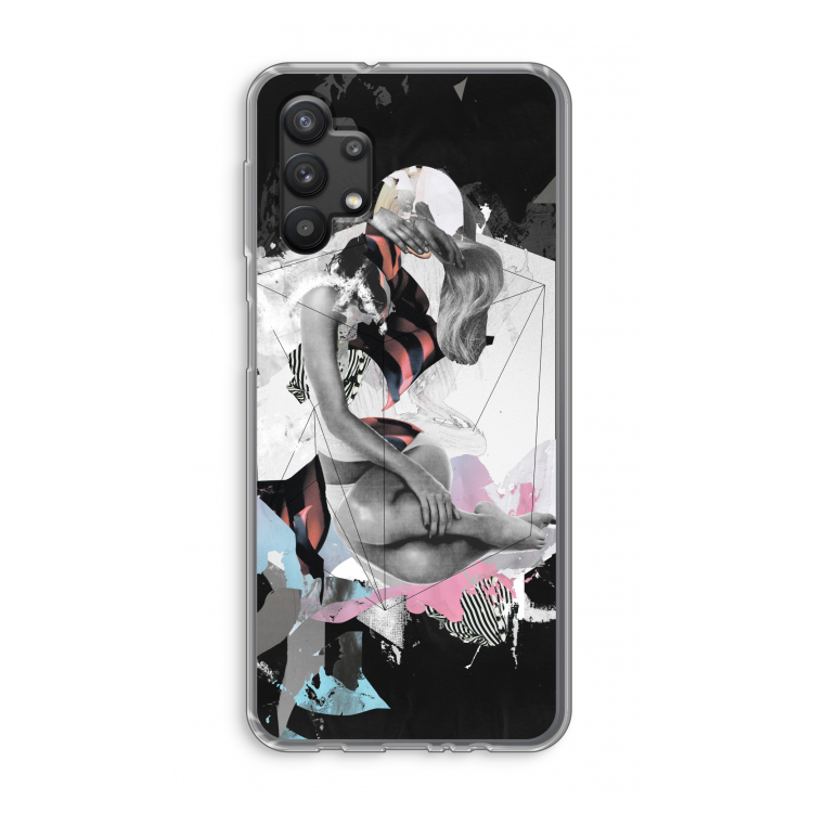 Camouflage de sommeil: Samsung Galaxy A32 5G Transparant Hoesje