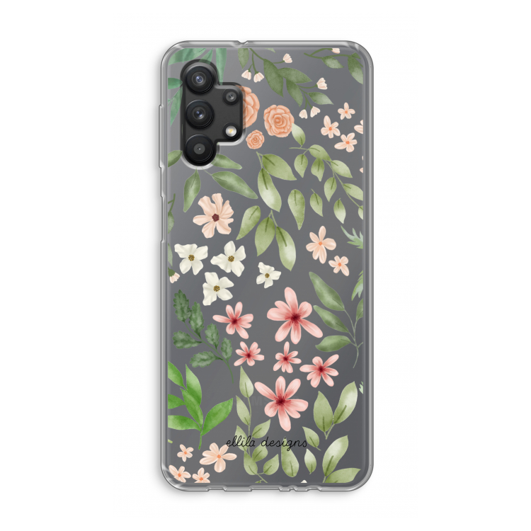 Botanical sweet flower heaven: Samsung Galaxy A32 5G Transparant Hoesje