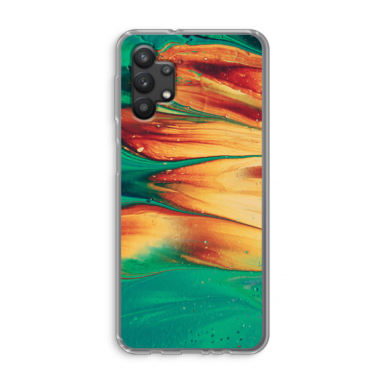 Green Inferno: Samsung Galaxy A32 5G Transparant Hoesje