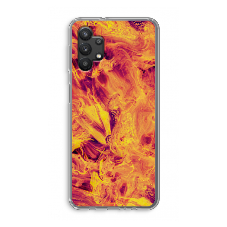 Eternal Fire: Samsung Galaxy A32 5G Transparant Hoesje