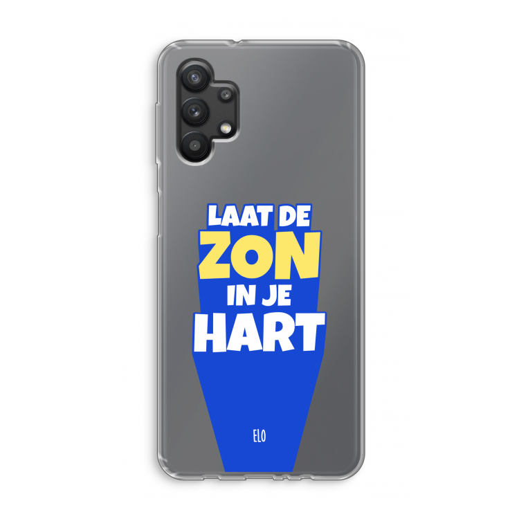 Laat de zon in je hart: Samsung Galaxy A32 5G Transparant Hoesje