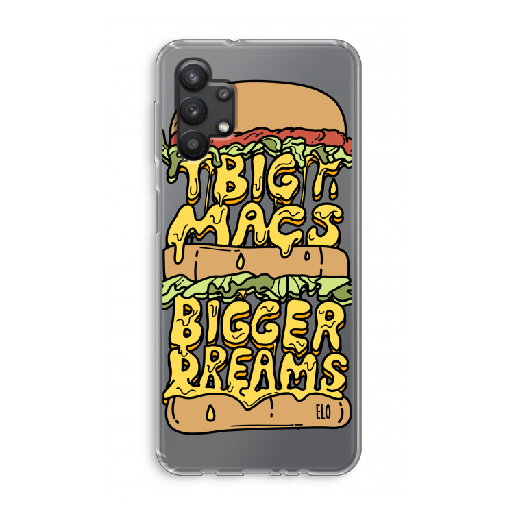 Big Macs Bigger Dreams: Samsung Galaxy A32 5G Transparant Hoesje