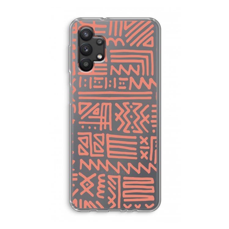 Marrakech Pink: Samsung Galaxy A32 5G Transparant Hoesje