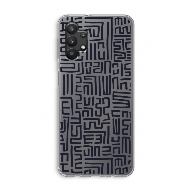 Moroccan Print: Samsung Galaxy A32 5G Transparant Hoesje