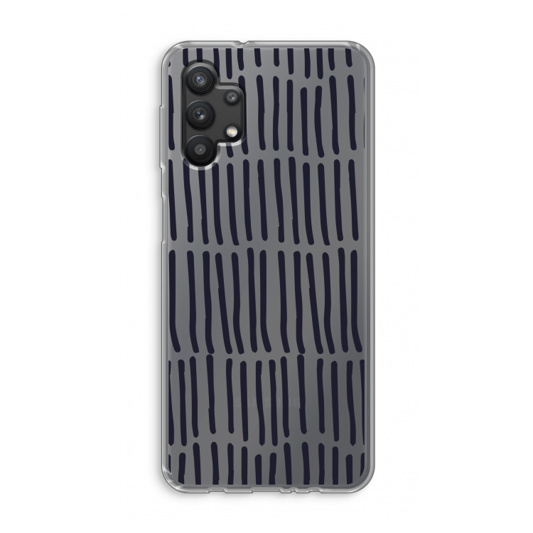 Moroccan stripes: Samsung Galaxy A32 5G Transparant Hoesje