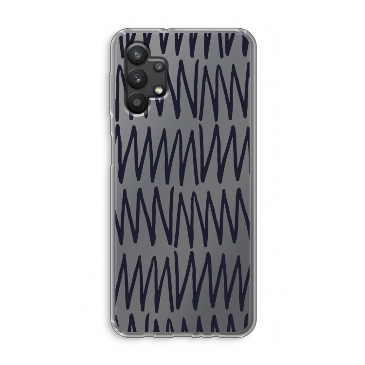 Marrakech Zigzag: Samsung Galaxy A32 5G Transparant Hoesje