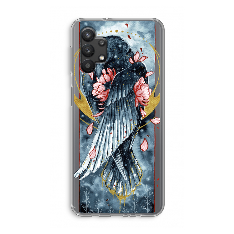 Golden Raven: Samsung Galaxy A32 5G Transparant Hoesje