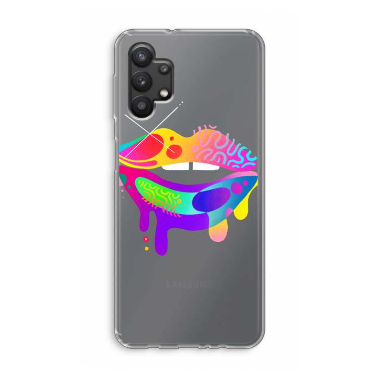 Lip Palette: Samsung Galaxy A32 5G Transparant Hoesje