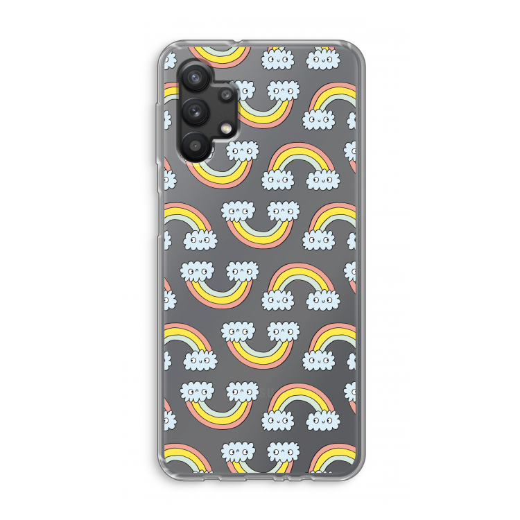 Regenboog: Samsung Galaxy A32 5G Transparant Hoesje