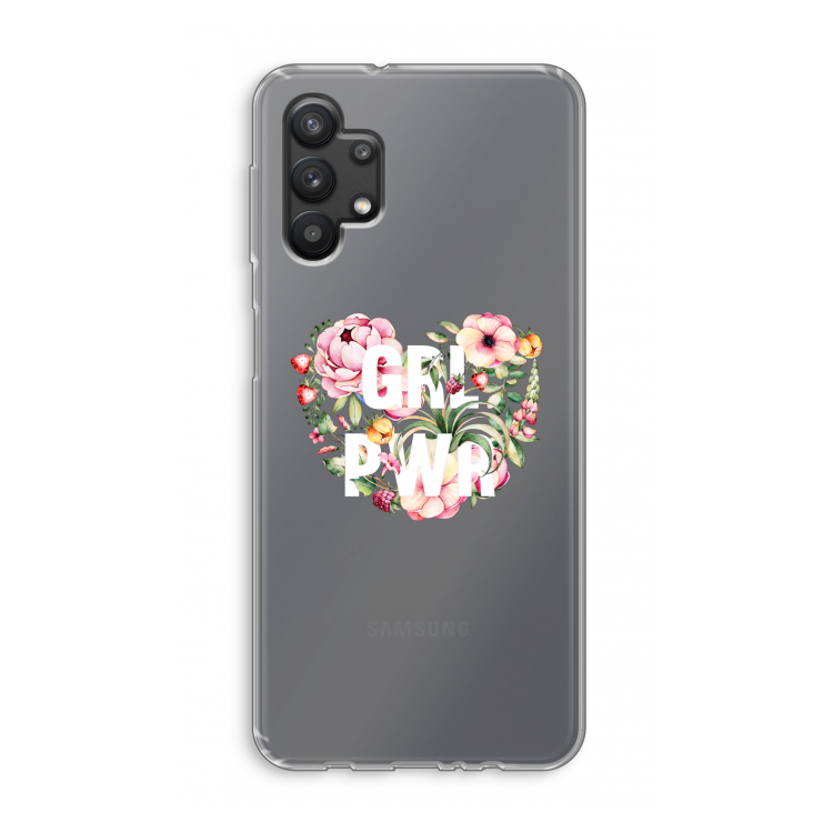 GRL PWR Flower: Samsung Galaxy A32 5G Transparant Hoesje