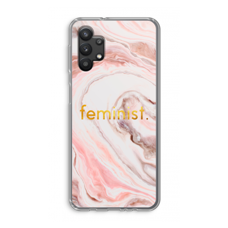 Feminist: Samsung Galaxy A32 5G Transparant Hoesje