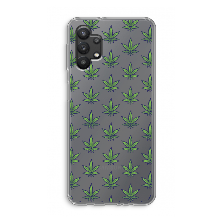 Weed: Samsung Galaxy A32 5G Transparant Hoesje