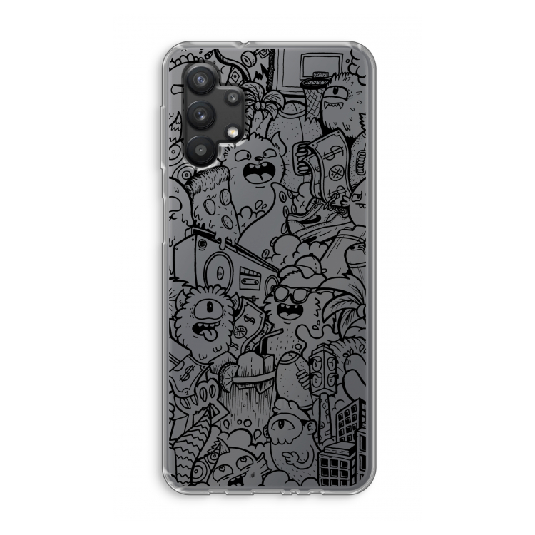 Vexx Black City : Samsung Galaxy A32 5G Transparant Hoesje