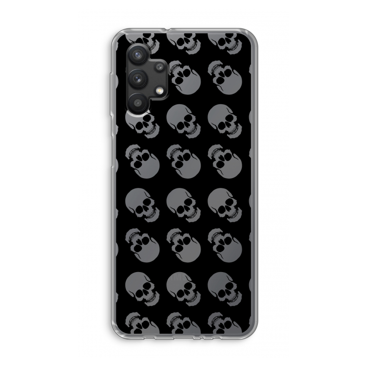 Musketon Skulls: Samsung Galaxy A32 5G Transparant Hoesje