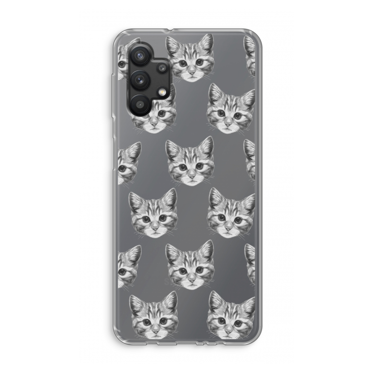 Kitten: Samsung Galaxy A32 5G Transparant Hoesje