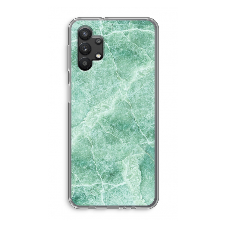 Groen marmer: Samsung Galaxy A32 5G Transparant Hoesje