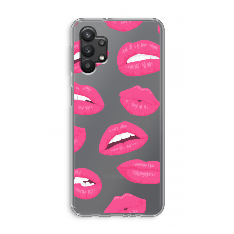 Bite my lip: Samsung Galaxy A32 5G Transparant Hoesje
