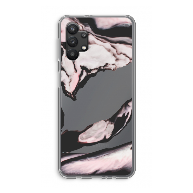 Roze stroom: Samsung Galaxy A32 5G Transparant Hoesje