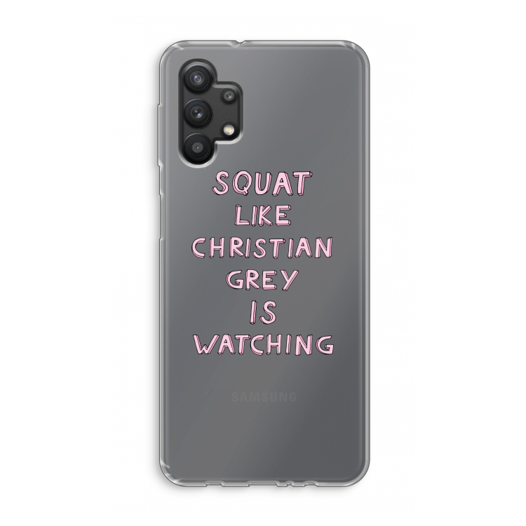 Christian Grey: Samsung Galaxy A32 5G Transparant Hoesje