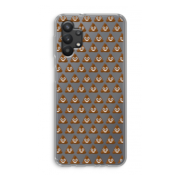 Poop emoji: Samsung Galaxy A32 5G Transparant Hoesje